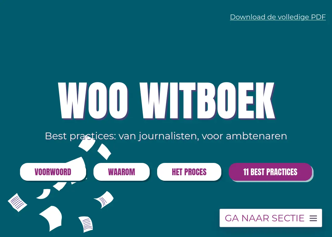 Screenshot van woo-witboek.openstate.eu